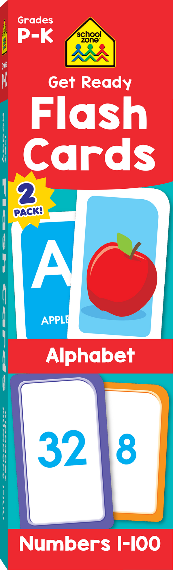 This Get Ready Flash Cards Alphabet & Numbers 2-Pack Grades P-K  will help build letter and number skills!