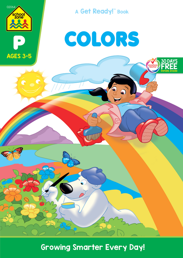 This Colors Workbook presents preschoolers with a rainbow of colors.