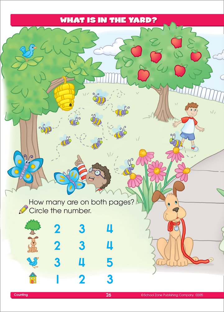 This Preschool Basics Workbook is full of colorful illustrations and fun activities that build readiness skills.