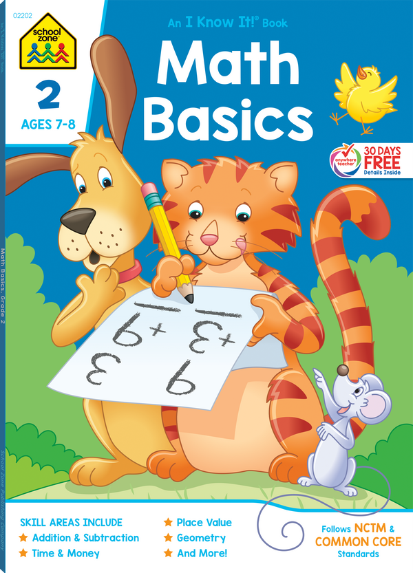 Math Basics 2 Deluxe Edition Workbook continues building a super math foundation!