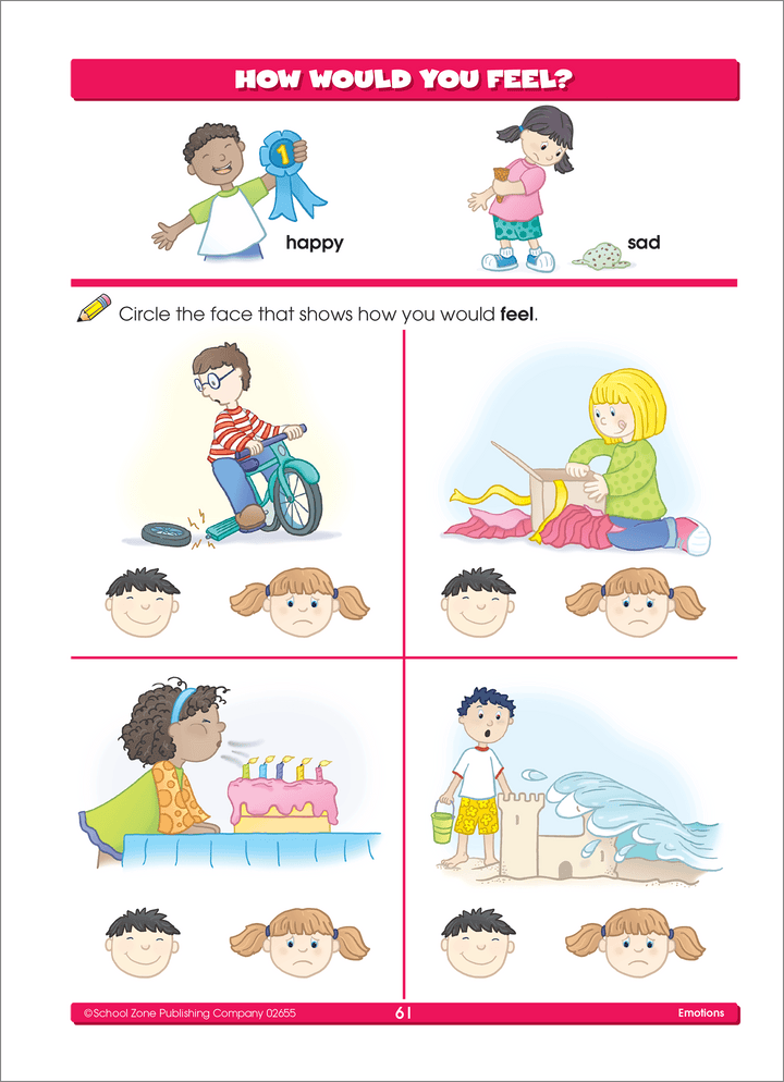 The illustrations in Super Deluxe Preschool Basics Workbook make the activities easy to follow for young learners.