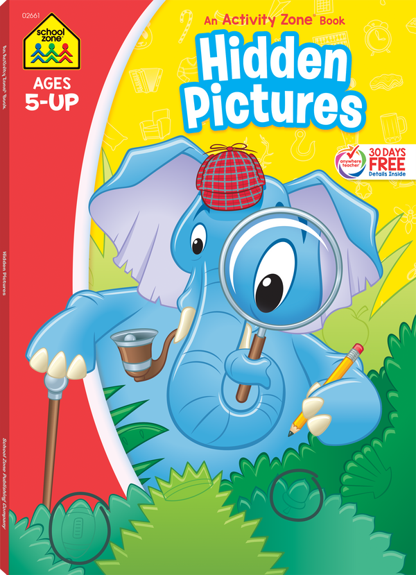 Climb aboard a wonderful learning adventure with Super Deluxe Hidden Pictures Workbook.