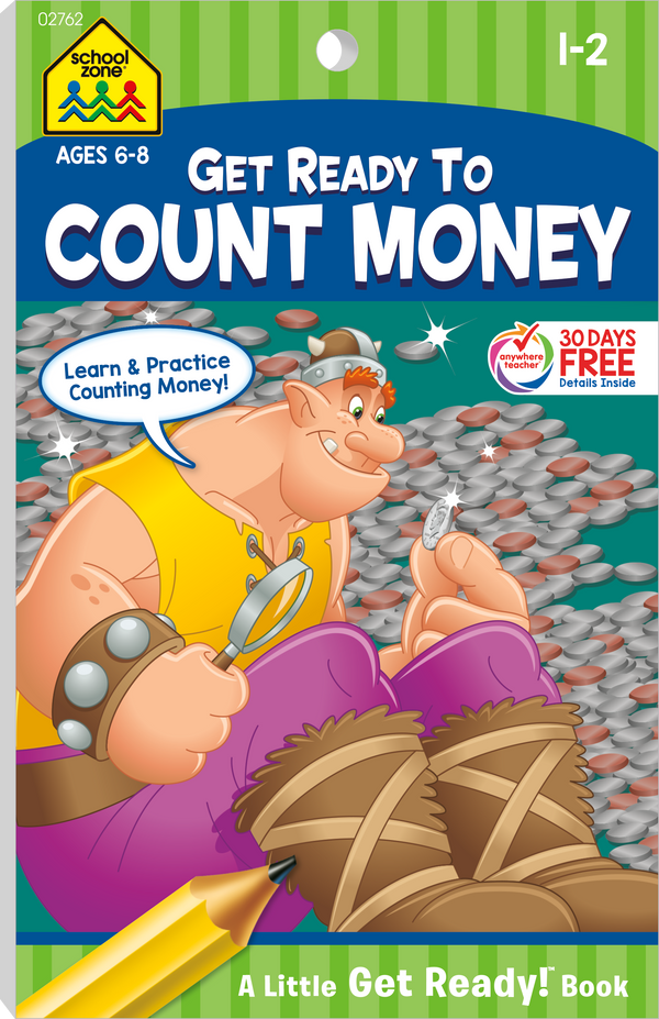 This Count Money Little Get Ready! Book will help kids learn to recognize and count coins.
