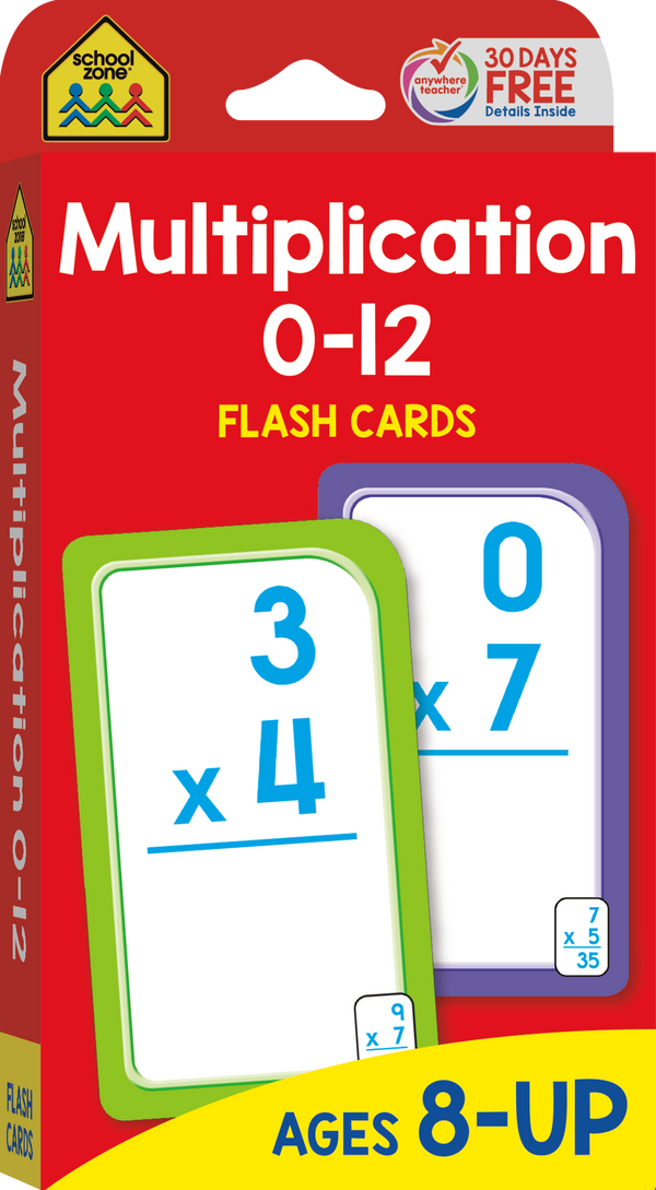 Multiplication 0-12 Flash Cards will make math more fun.