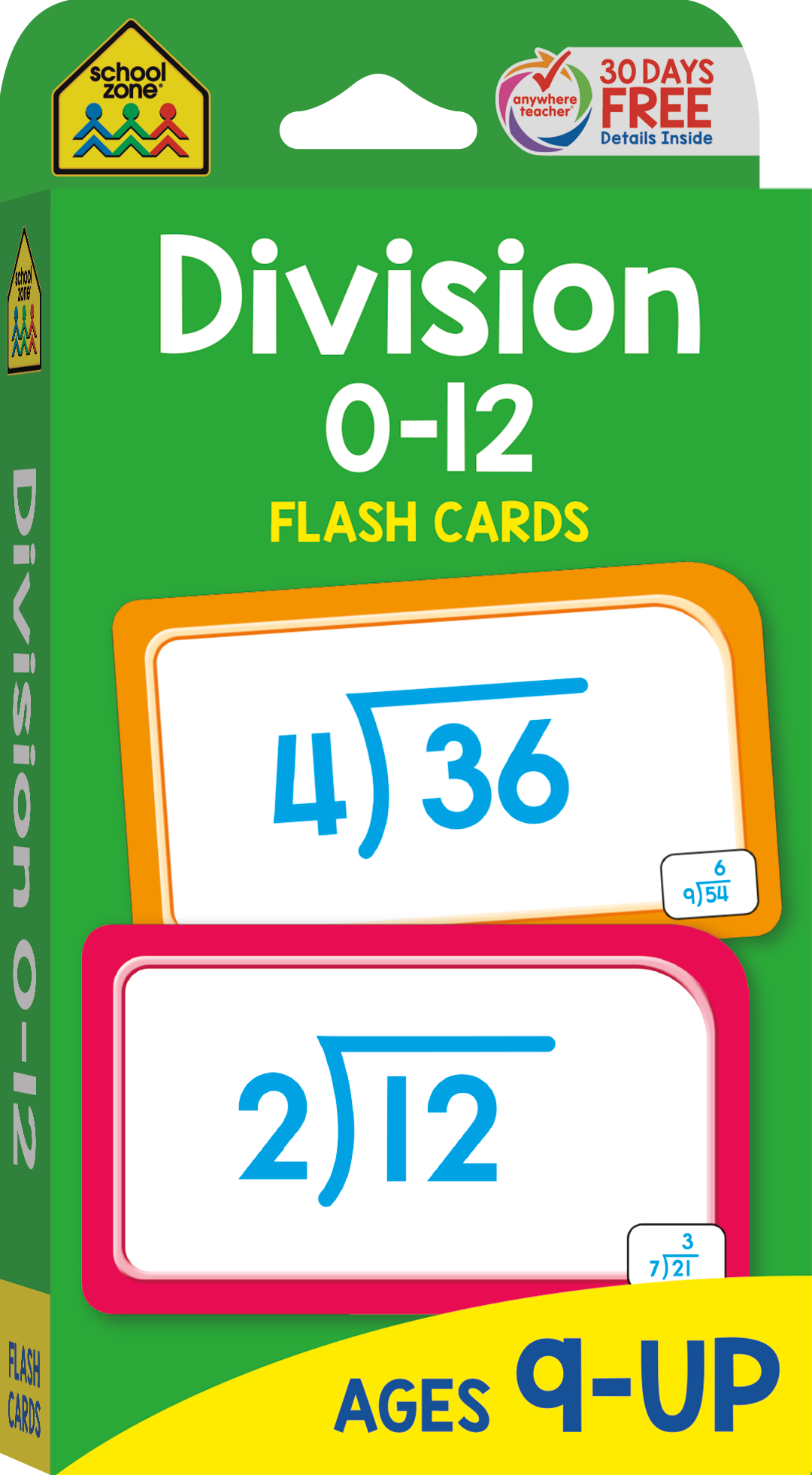 Divison Flash Cards Full Box Set - All Facts 0-12