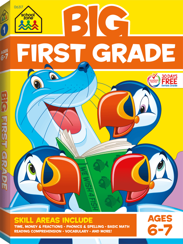 Big First Grade Workbook is 320 pages of activities that will get your first grader ready for success.