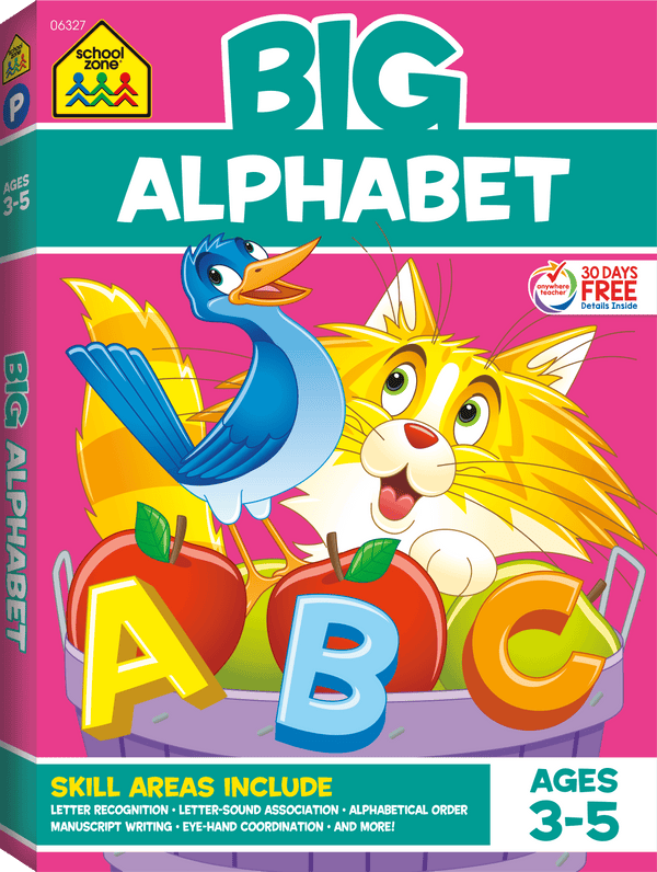 Big Alphabet P-K Workbook is loaded with activities to help learn letters and the alphabet.