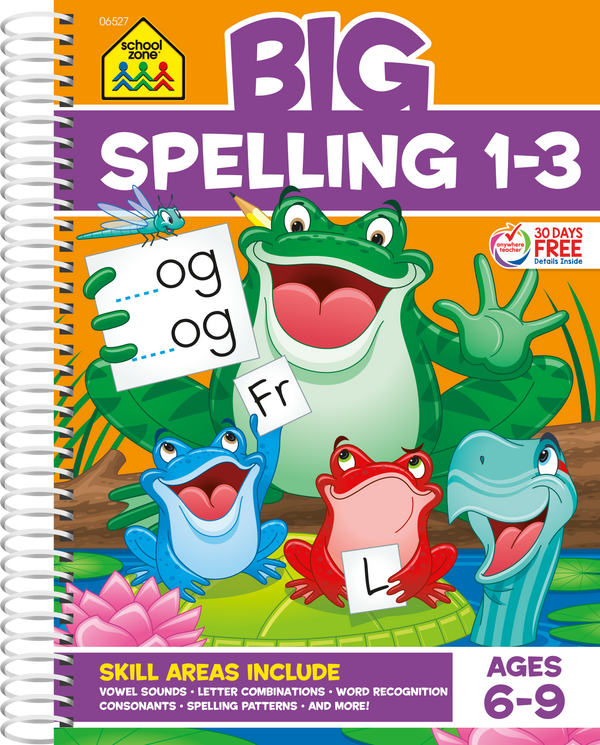 Big Spelling 1-3 will help first through third graders become better spellers.