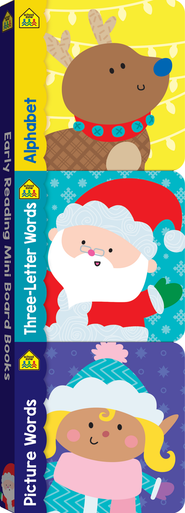 This trio of Early Reading Mini Board Books, including Alphabet, Three-Letter Words, and Picture Words, will make a super stocking stuffer!