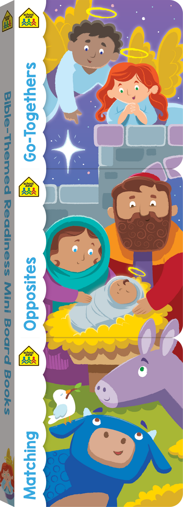 This trio of Go-Togethers, Opposites, and Matching Bible-Themed Readiness Mini Board Books will make a great gift!