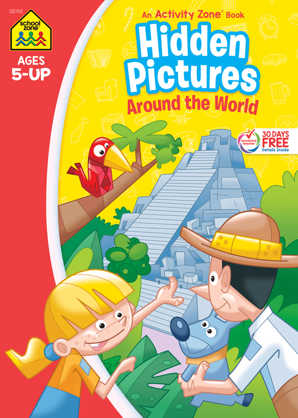Hidden Pictures Around the World Activity Zone Workbook will create a fun-filled learning adventure!