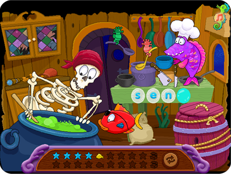 See it, hear it, and spell it at the Sunken Ship Galley in Spelling 1-2 Software (Windows Download).