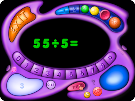 Kids will feel like they are playing a game with Multiplication & Division Flash Action Software (Windows Download).