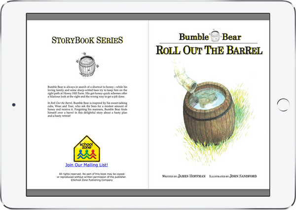 Roll Out the Barrel (iOS eBook) is just one story in the 4-book Bumble Bear series.