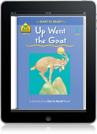 Journey with a goat on his up and down adventure in this Up Went the Goat (iOS eBook).