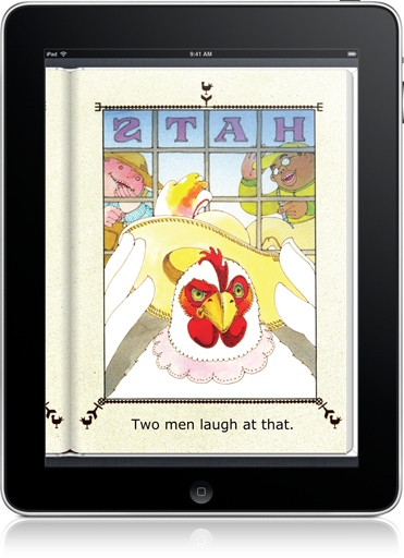 Nine Men Chase a Hen (iOS eBook) uses rhyming words and basic vocabulary to reinforce early reading skills.