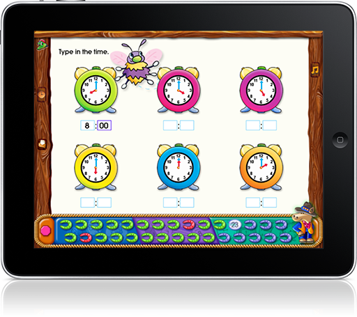 Time, Money & Fractions 1-2 On-Track (iPad App) makes learning feel like play.
