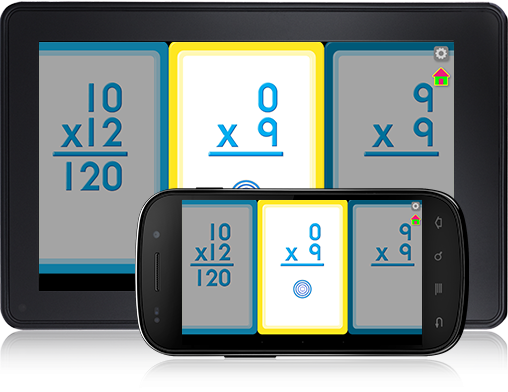 Give kids a multiplication workout with this Multiplication Flash Cards Android app.