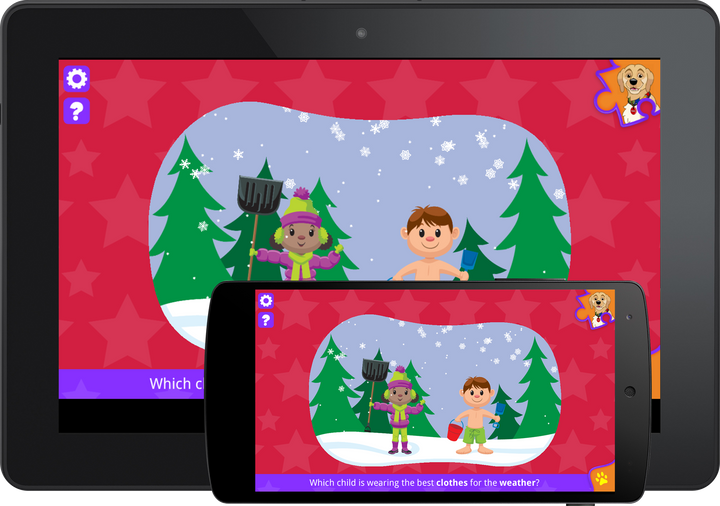 With Puzzle It Out Preschool (Android App) little ones develop critical thinking skills.