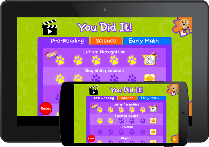 Praise and feedback in Puzzle It Out Preschool (Android App) definitely help make learning fun!