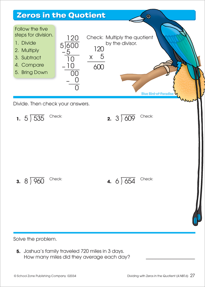 Multiplication Workbook for Kids 3-4 – School Zone Publishing Company