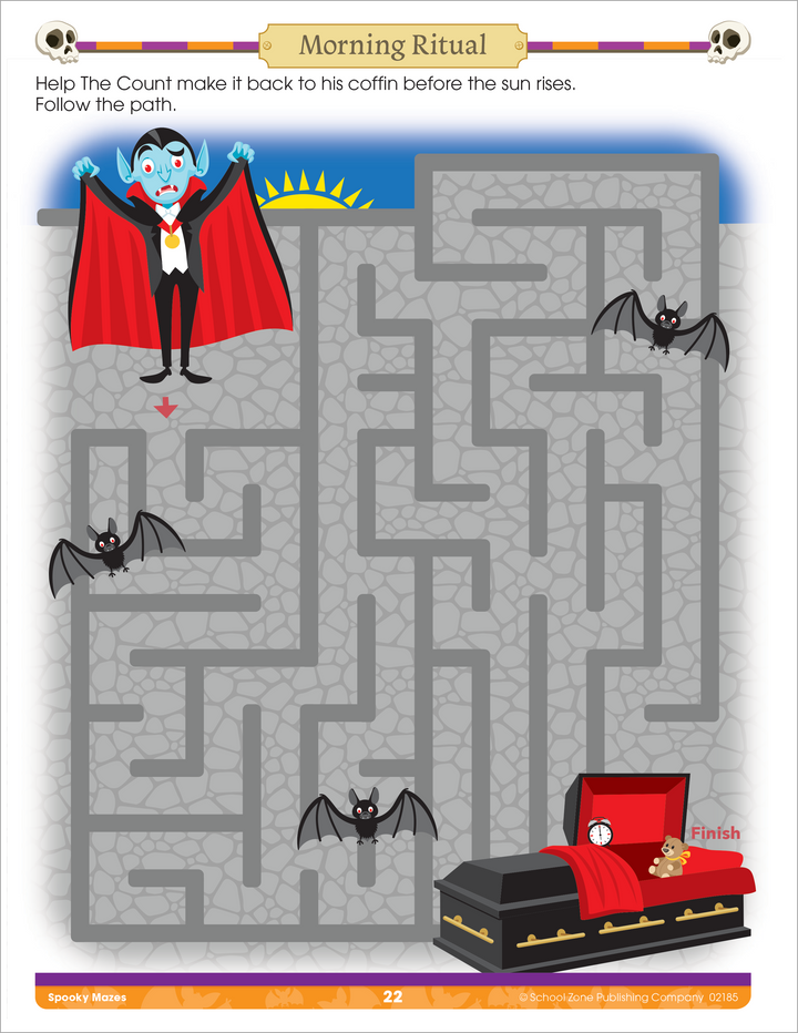 Help the Count make it back to his coffin through the Spooky Maze