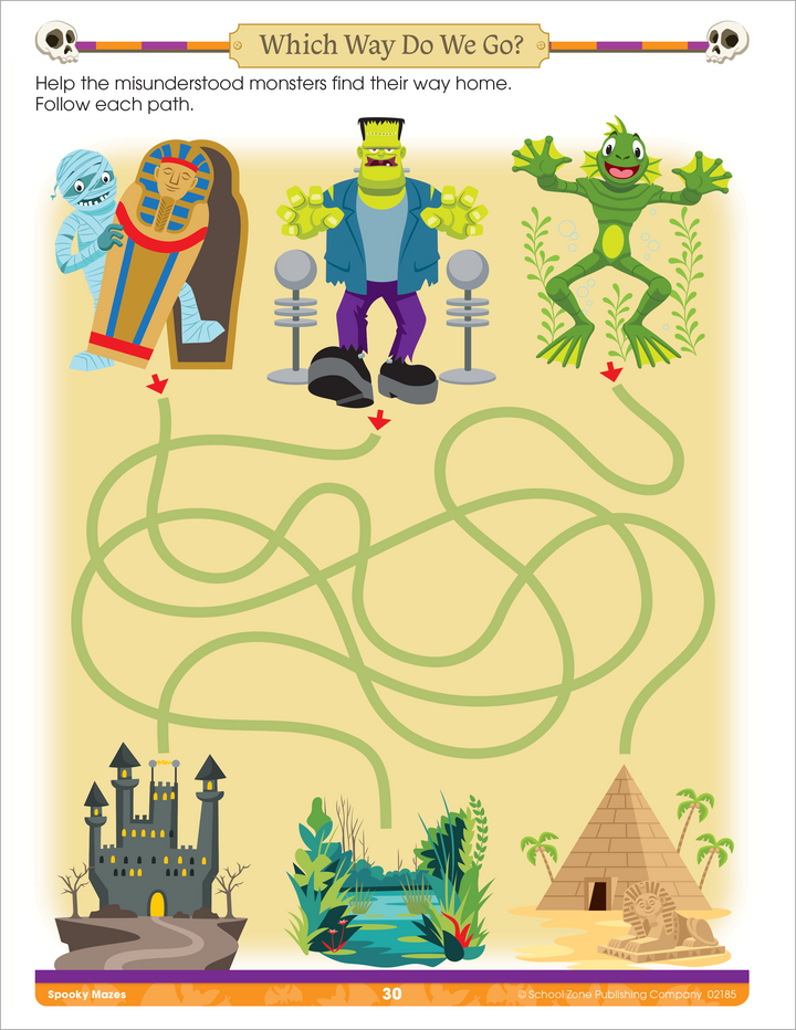 Help the monster find there way home through the Spooky Maze