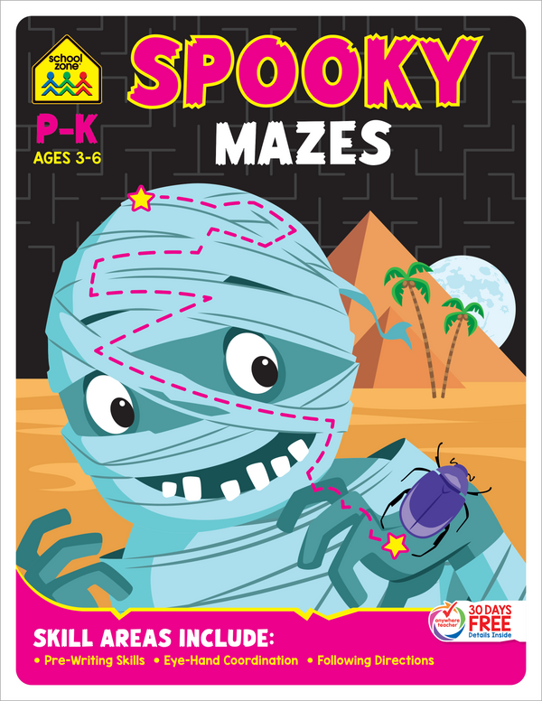 School Zone's Spooky Mazes Workbook
