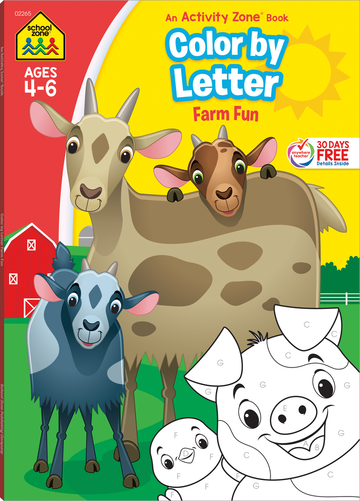 Color by Letter Farm Fun