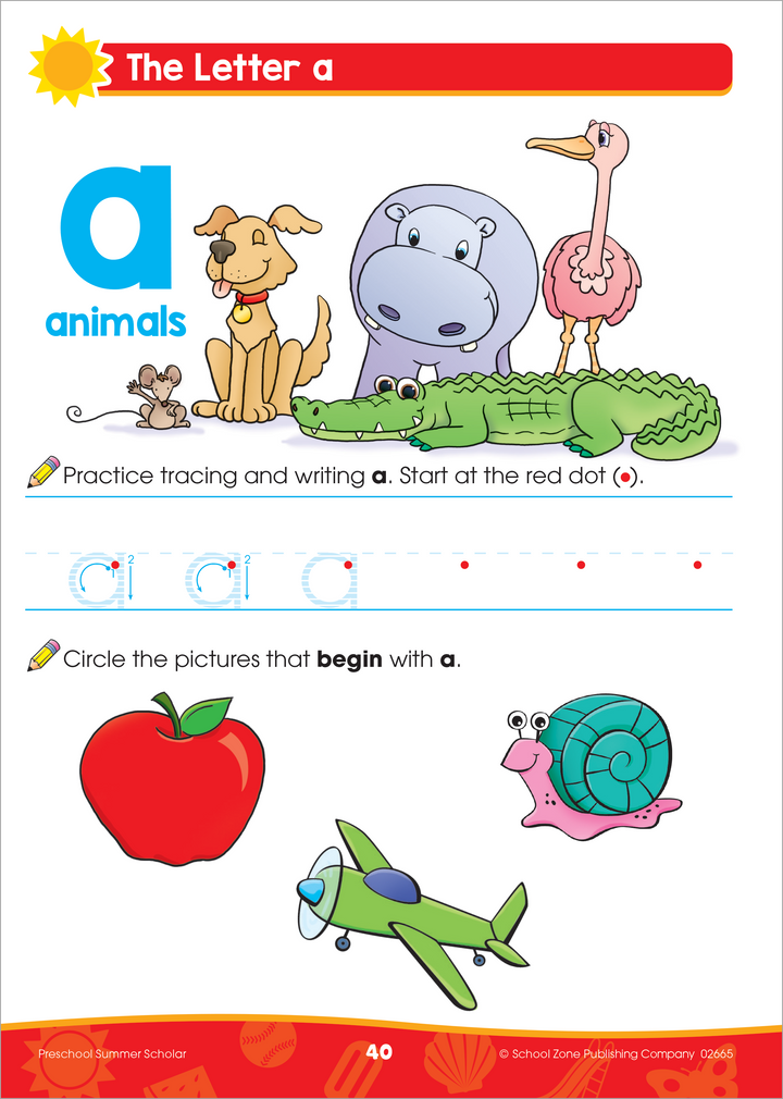 Preschool Summer Scholar Workbook