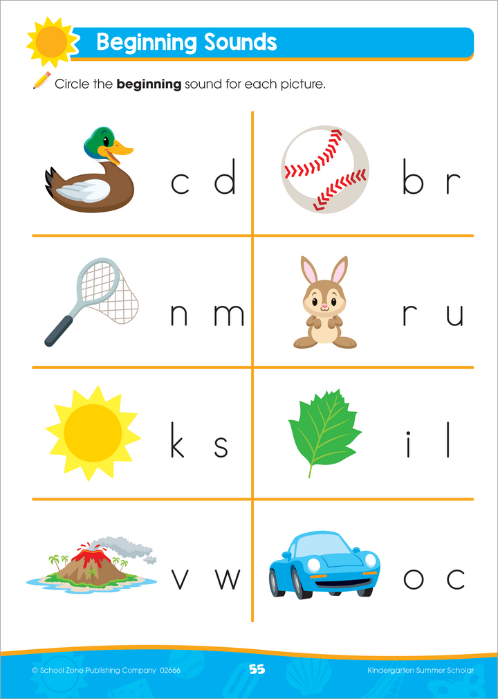 Kindergarten Summer Scholar Workbook