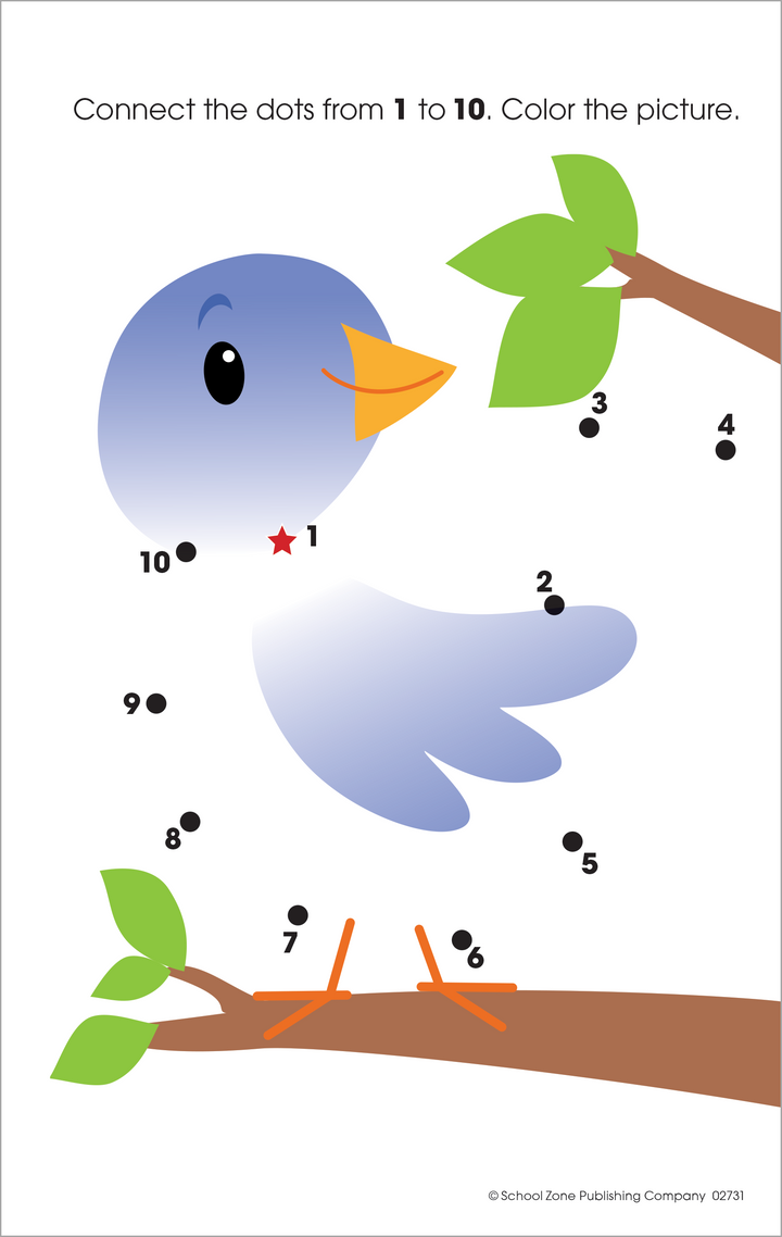 Kids will surely be both challenged and entertained with My First Dot-to-Dots Little Busy Book Workbook.