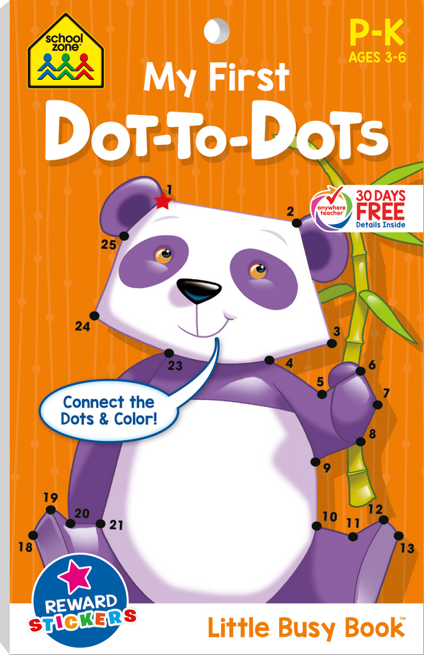 My First Dot-to-Dots Little Busy Book Workbook will definitely keep little ones busy making connections.