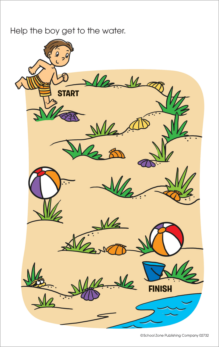 My First Mazes Little Busy Book includes charming scenes and characters.