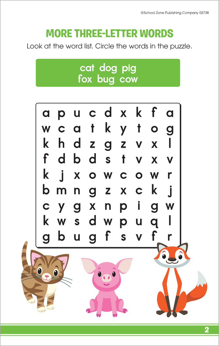 サンプル Fun Word Search for 1st Grade – School Zone Publishing Company