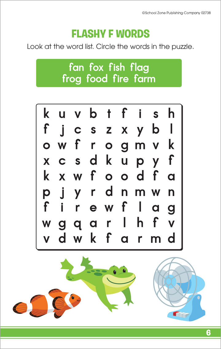 Fun Word Search for 1st Grade – School Zone Publishing Company