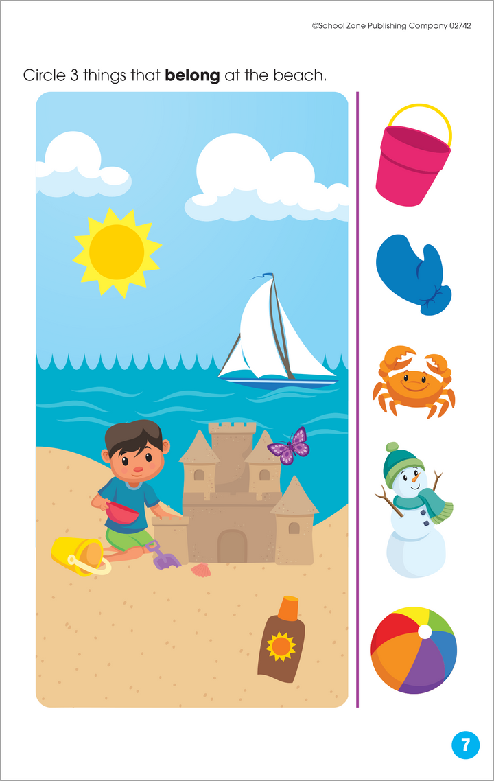 Little ones practice thinking and problem-solving with Get Ready For Kindergarten Little Get Ready! Book.