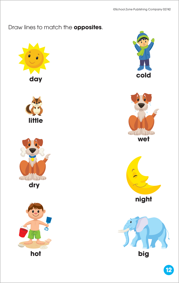 This Get Ready For Kindergarten Little Get Ready! Book introduces concepts such as opposites.