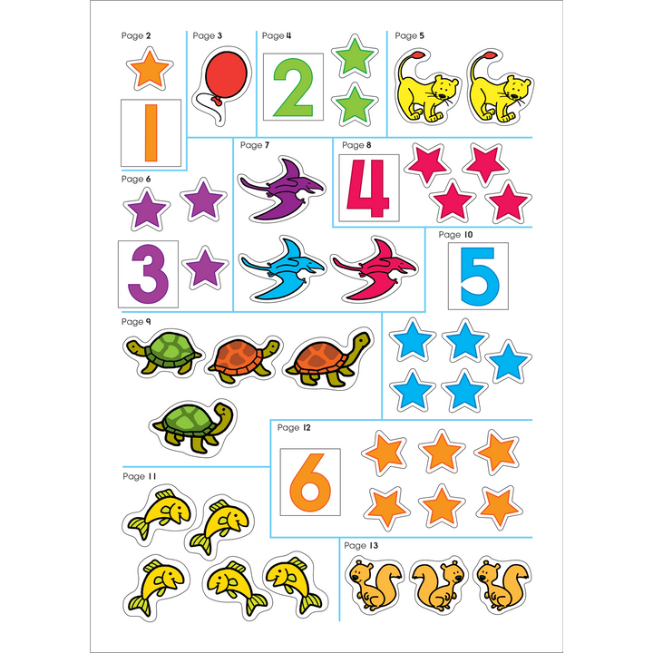 Math Stickers Workbook contains over 400 unique stickers! Talk about fun!