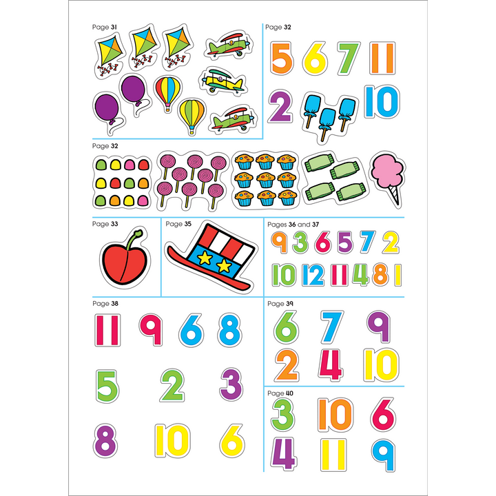 Almost every sticker in Math Stickers Workbook has a specific use and will help teach an important skill.