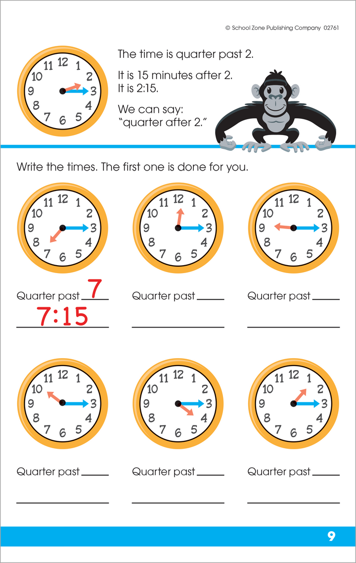Teaching Clock: Learn to Tell Time – School Zone Publishing Company