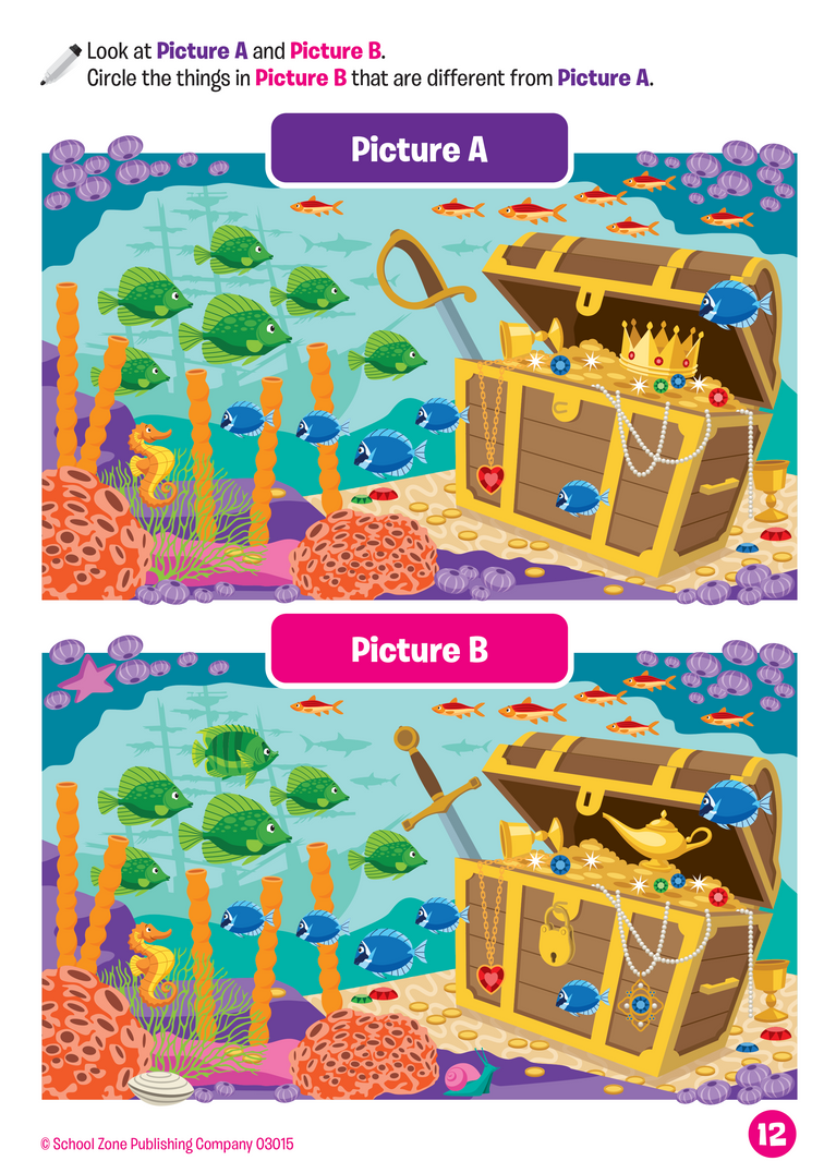 Kindergarten Fun! Write & Reuse Workbook School Zone Publishing Company