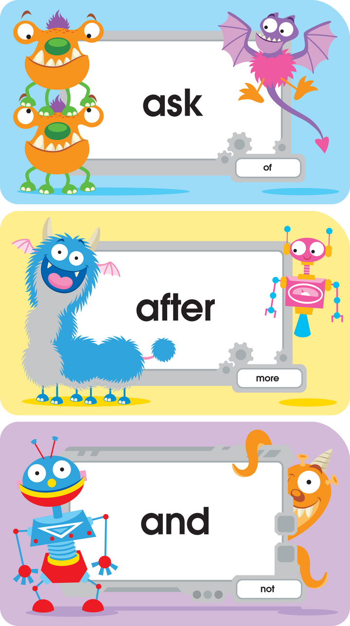Help kids build early reading fluency with these Sight Words Flash Cards.