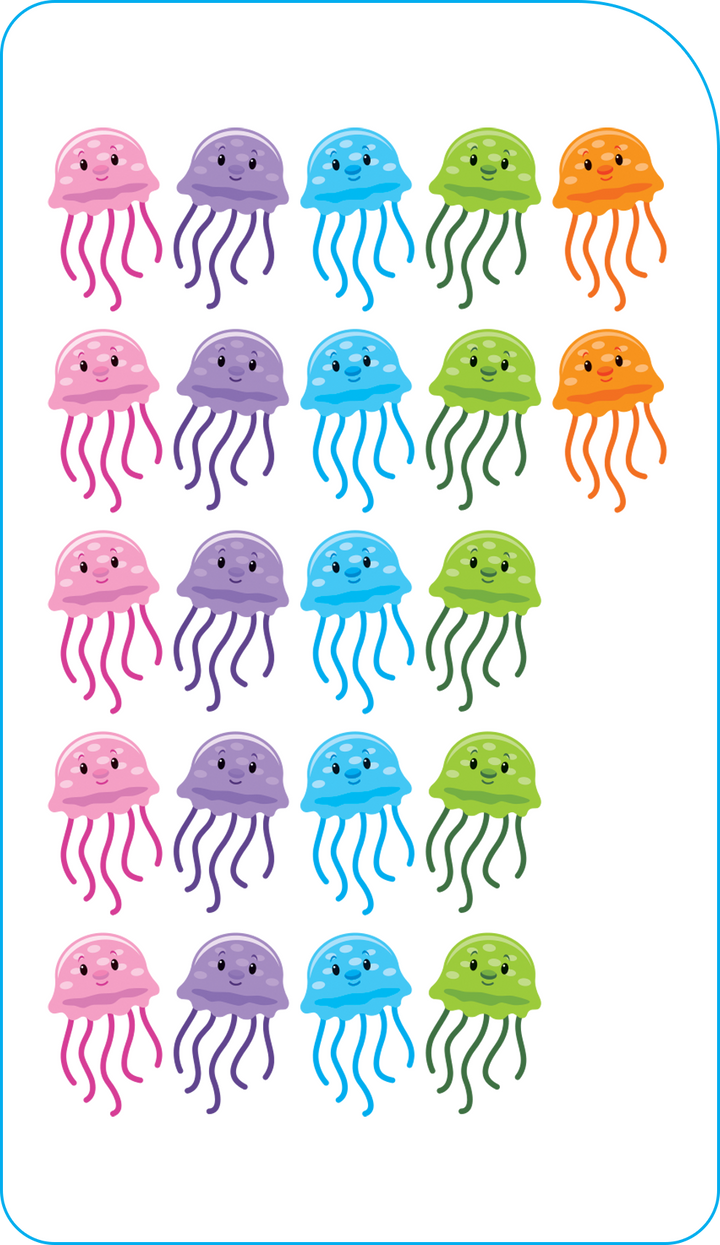 Kids also learn number words when using Numbers 0-25 Flash Cards.