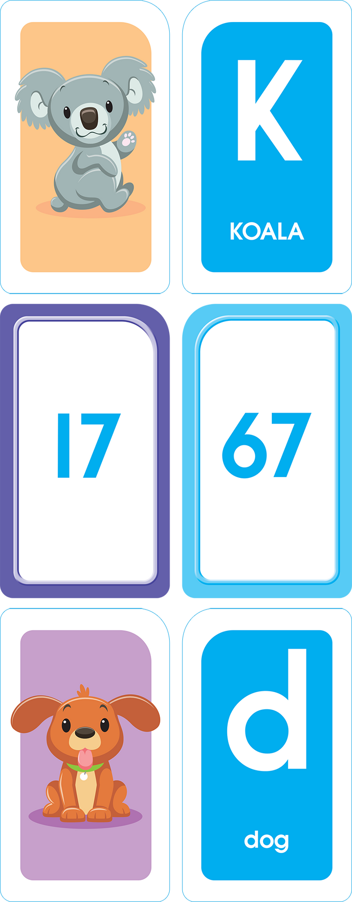 Get Ready Flash Cards Alphabet &  Numbers 2-Pack Grades P-K will help little ones learn their numbers big and small.