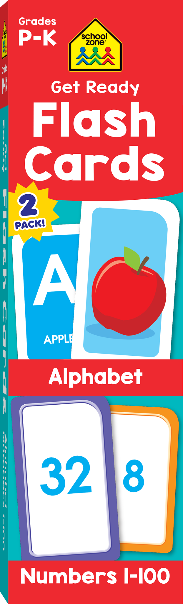 This Get Ready Flash Cards Alphabet & Numbers 2-Pack Grades P-K  will help build letter and number skills!