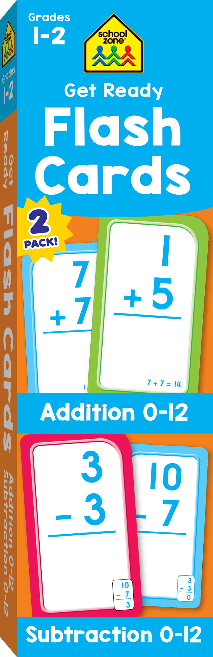 School Zone Get Ready Flash Cards Addition and Subtraction 04072