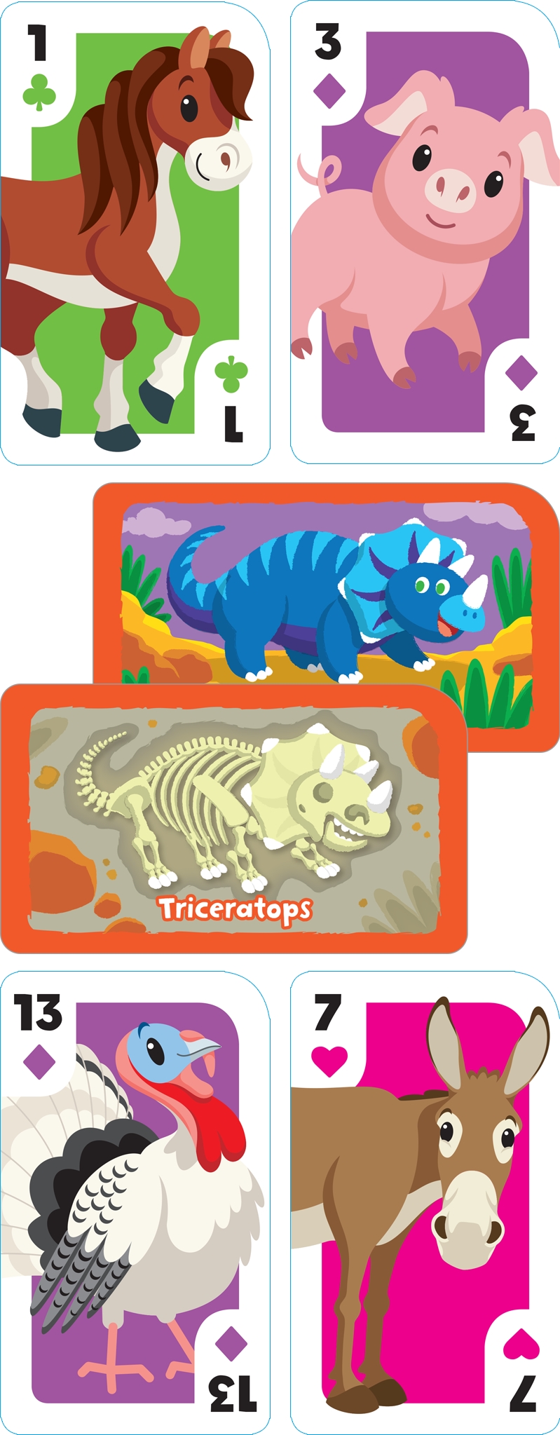 Animal Rummy Playing Cards Game – School Zone Publishing Company