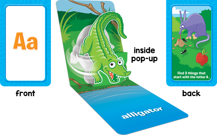 Animal Alphabet Pop-Up Learning Cards