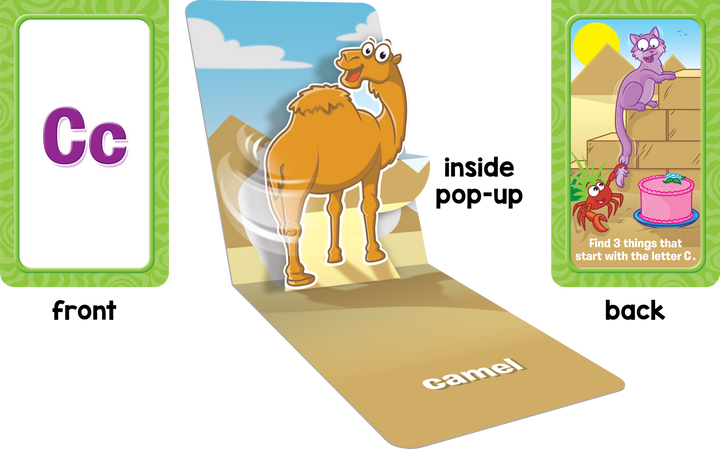 Animal Alphabet Pop-Up Learning Cards